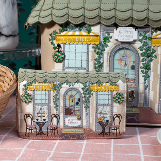 La Petite Creperie Medium Ziparound Wallet