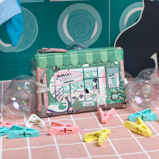 Bubble Cats Key Coin Purse