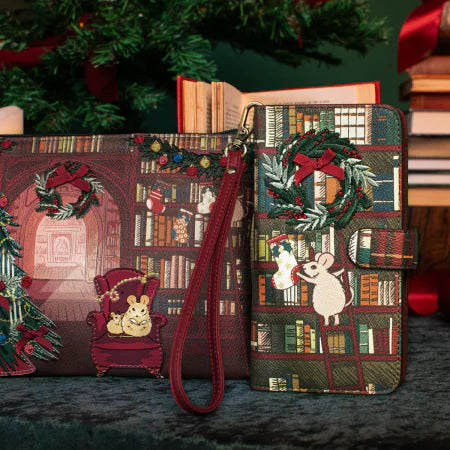 Vendula Christmas Library Universal Flip Phone Case