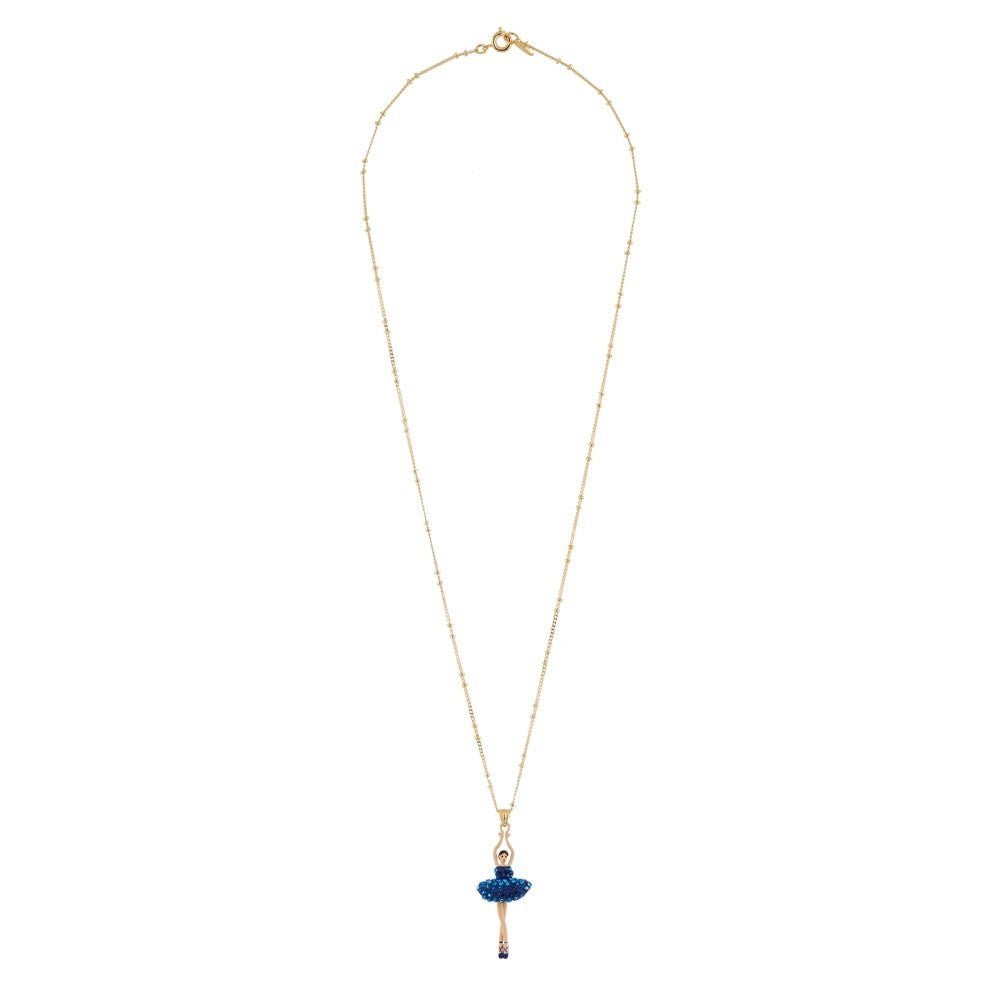 Pas de Deux Lux Rhinestones Aurora Blue Necklace | AGDDL3591