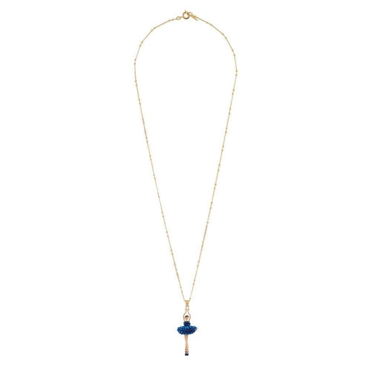Pas de Deux Lux Rhinestones Aurora Blue Necklace | AGDDL3591
