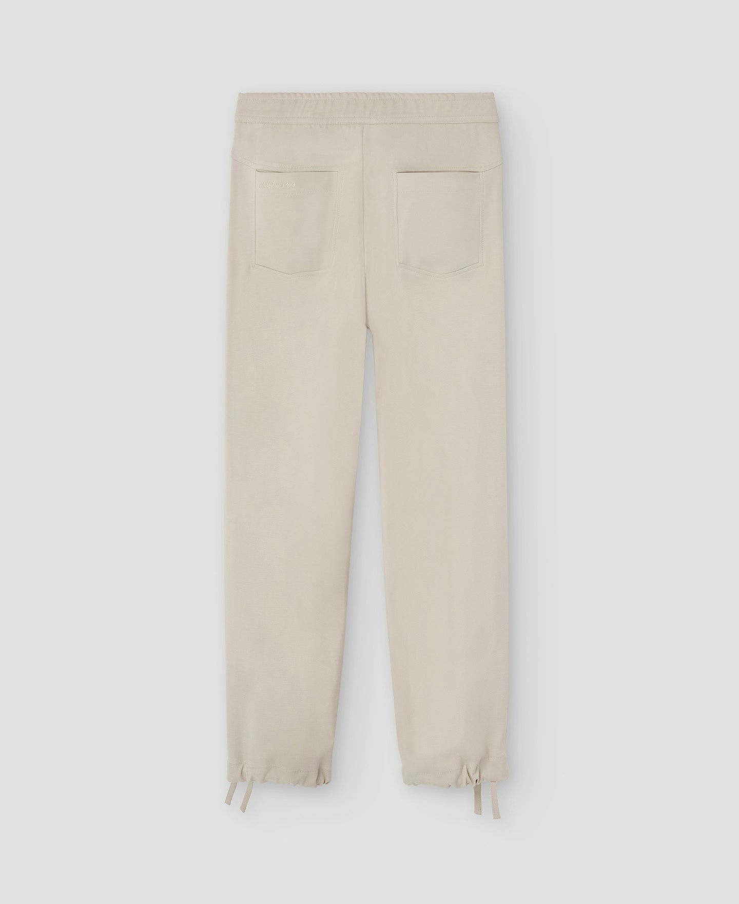 Women Trousers | Ecru Carrot Fit Cargo Trousers by Spanish designer Adolfo Dominguez