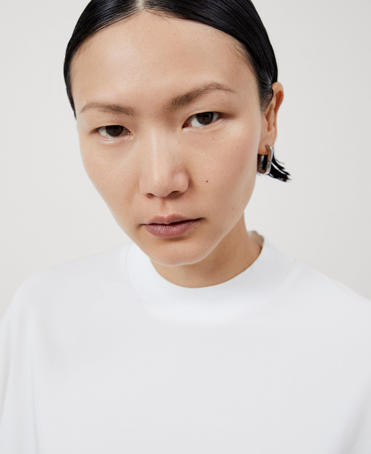 Women T-Shirt (Short Sleeve) | Ecru Japanese Sleeve Viscose Blouse by Spanish designer Adolfo Dominguez