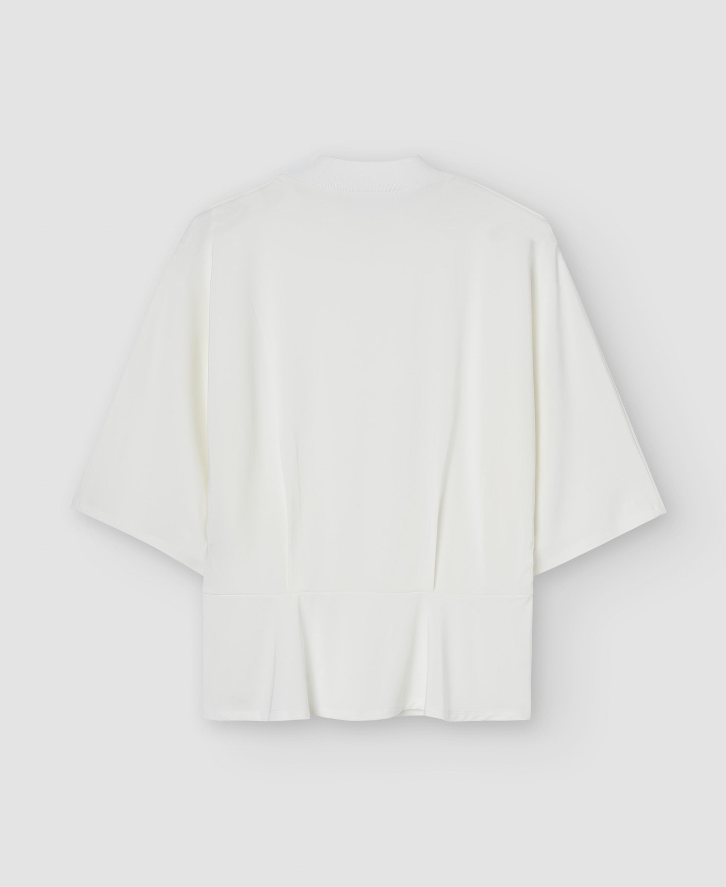Women T-Shirt (Short Sleeve) | Ecru Japanese Sleeve Viscose Blouse by Spanish designer Adolfo Dominguez