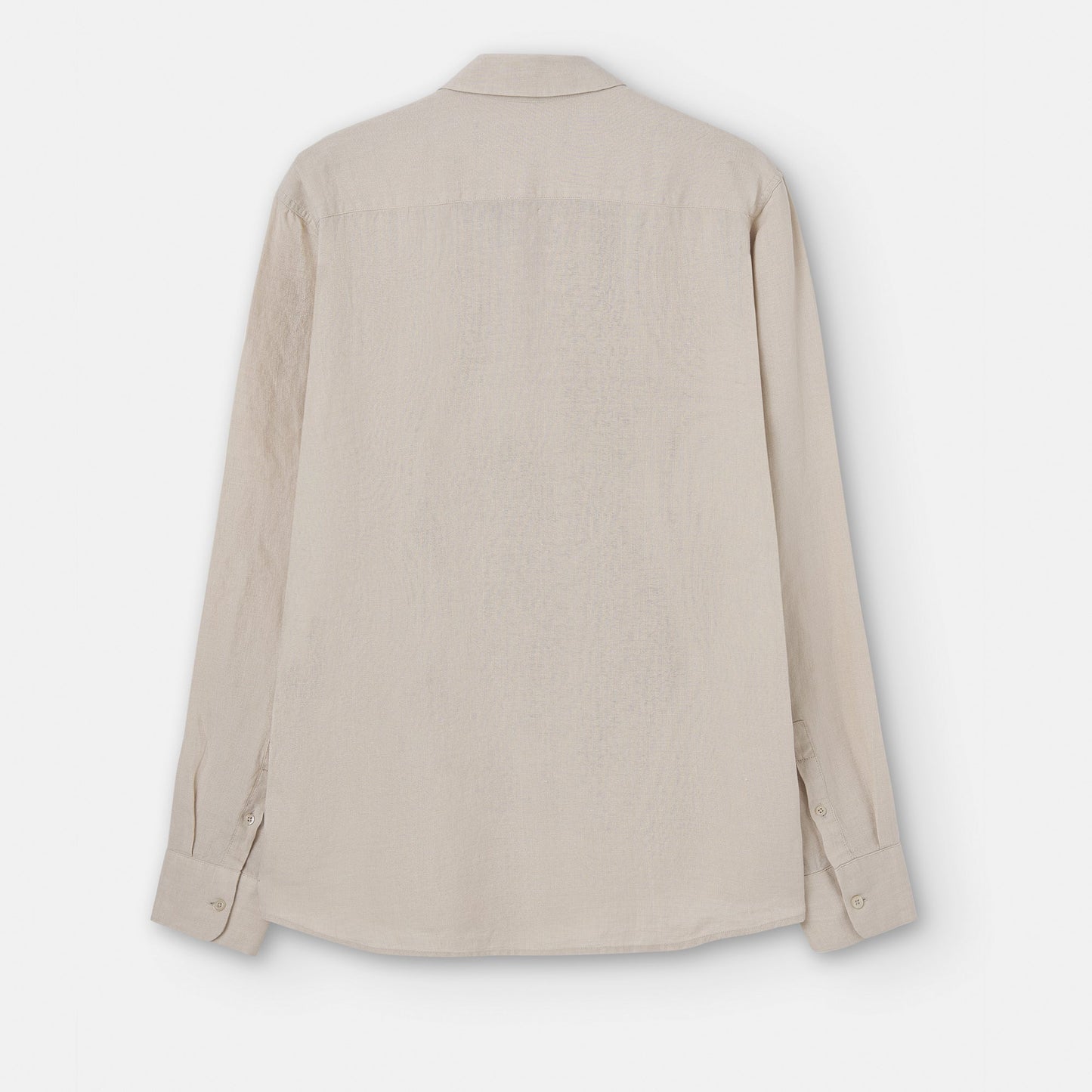 Men Shirt | Ecru Linen Lapel Collar Shirt by Spanish designer Adolfo Dominguez