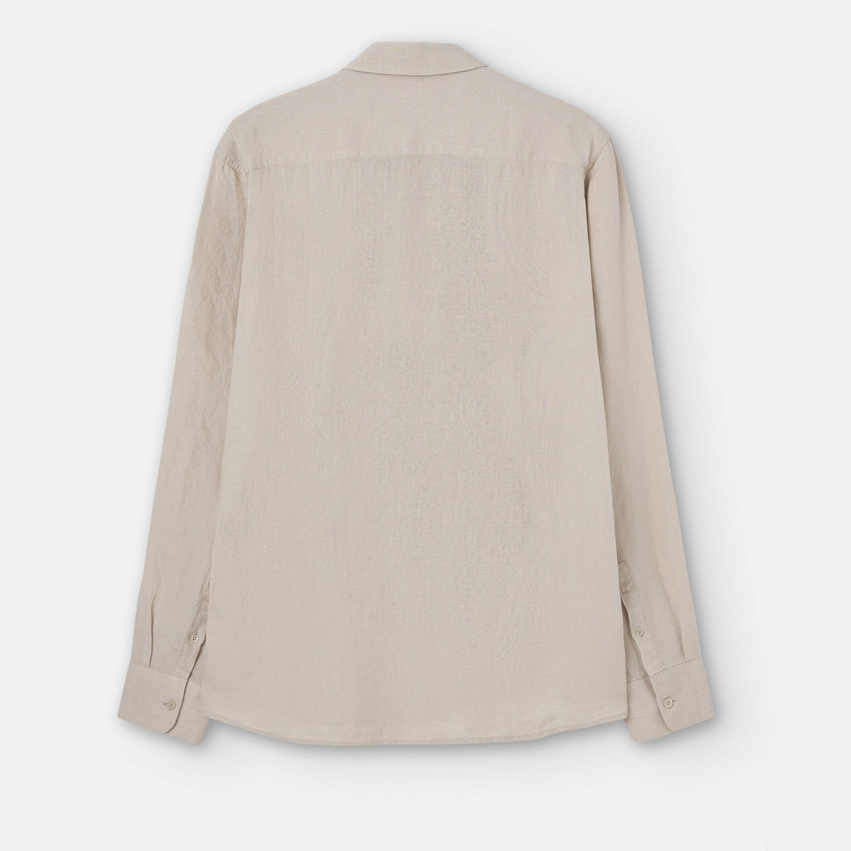 Men Shirt | Ecru Linen Lapel Collar Shirt by Spanish designer Adolfo Dominguez