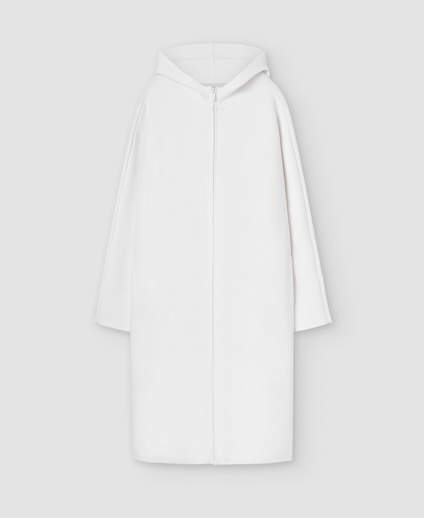 Women Coat | Ecru Recycled Nylon Double Faced Coat by Spanish designer Adolfo Dominguez