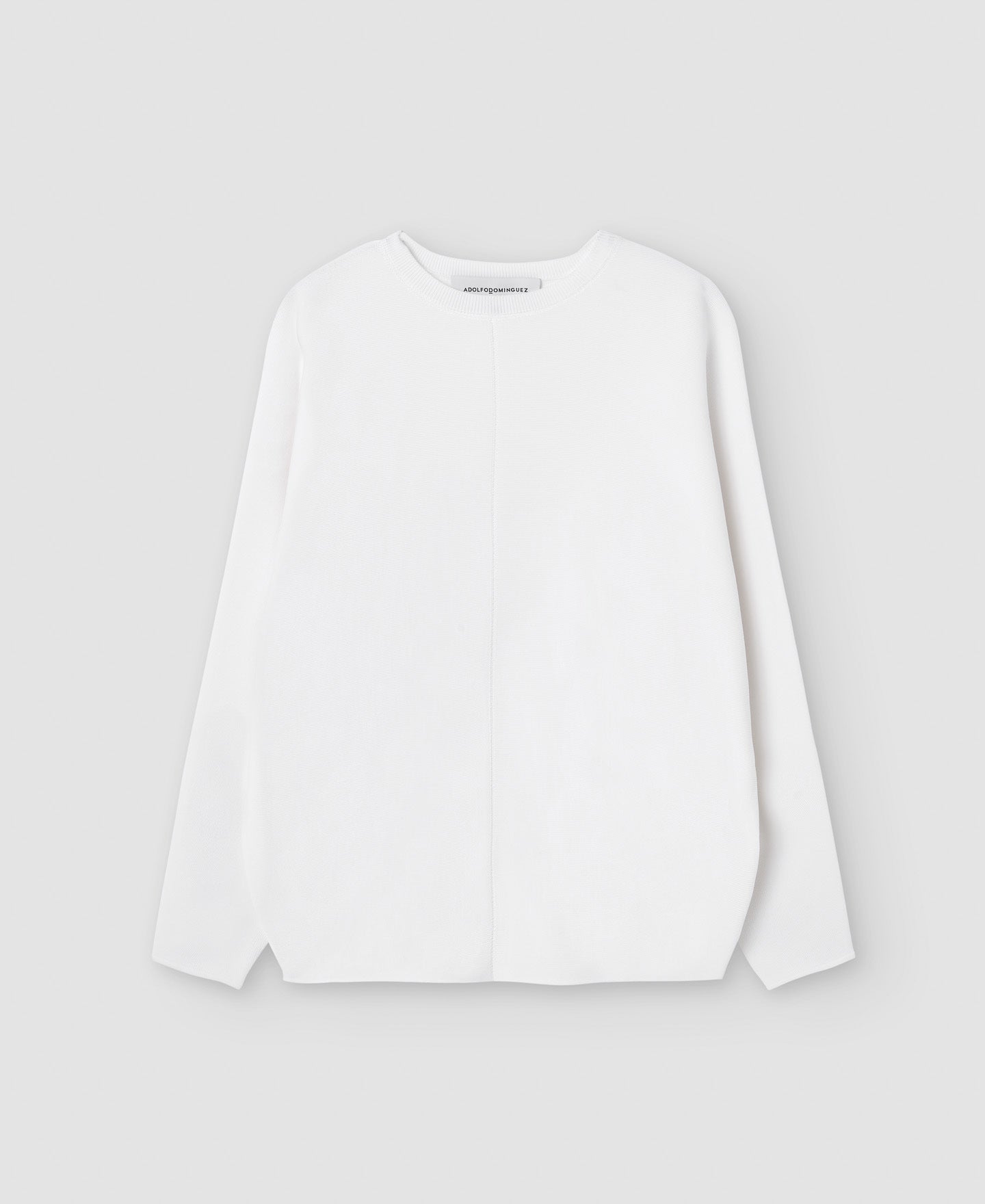 Women Jersey | Ecru Recycled Nylon Japanese Sleeve Sweater by Spanish designer Adolfo Dominguez