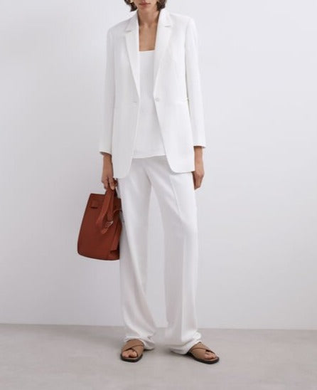 Women Top | Ecru Square Neckline Top by Spanish designer Adolfo Dominguez