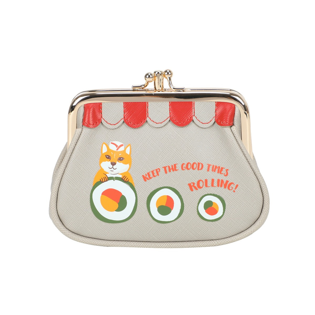 Vendula Sushi - Grey Edition Clipper Coin Purse