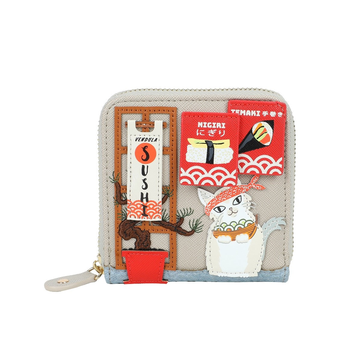 Vendula Sushi - Grey Edition Square Wallet
