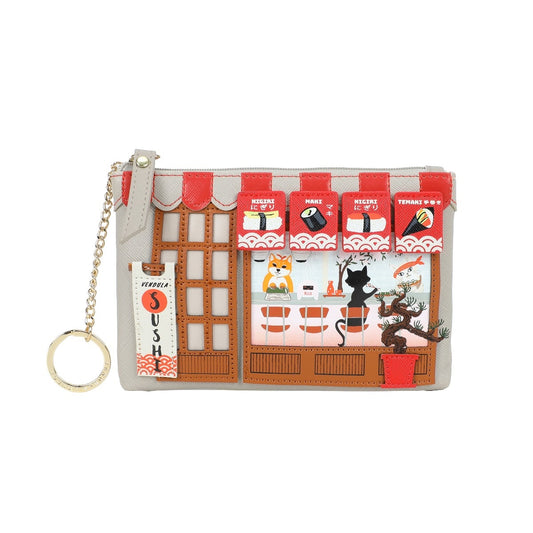 Vendula Sushi - Grey Edition Zipper Key Coin Purse