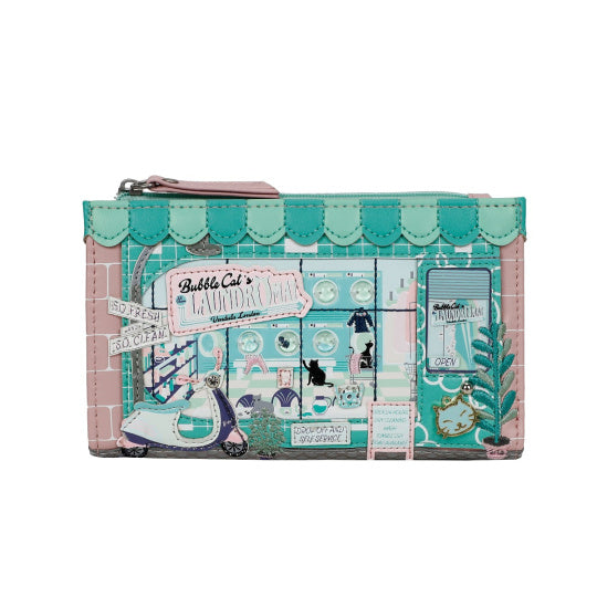Bubble Cats Compact Folding Wallet