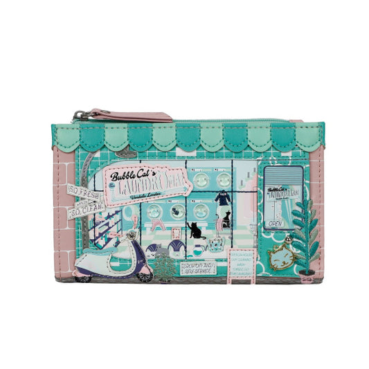 Bubble Cats Compact Folding Wallet