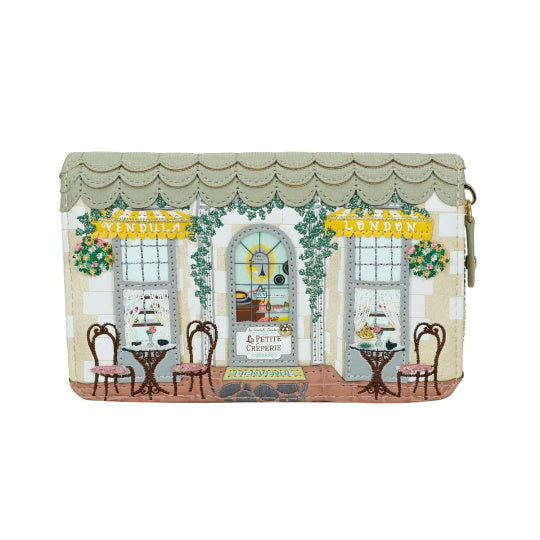 La Petite Creperie Medium Ziparound Wallet