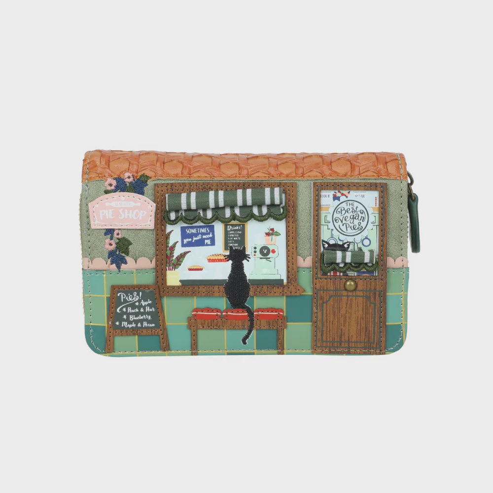 Vendula Pie Shop Medium Ziparound Wallet