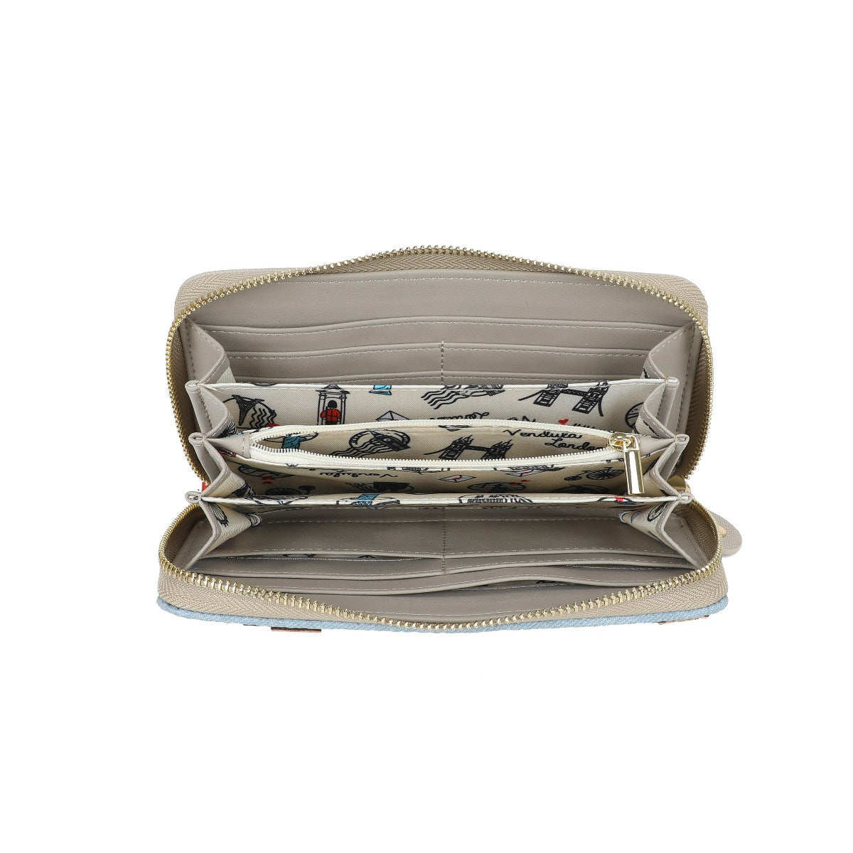 Vendula Sushi - Grey Edition Large Ziparound Wallet