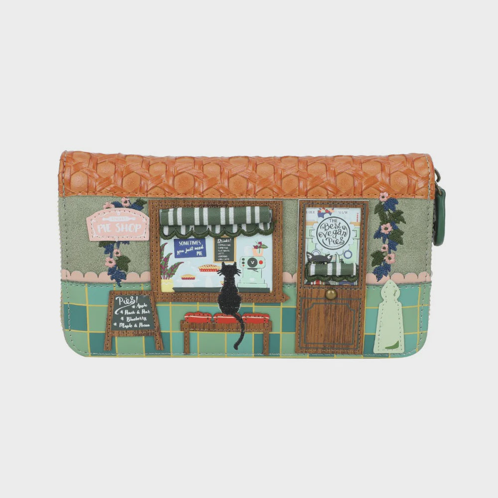 Vendula Pie Shop Large Ziparound Wallet