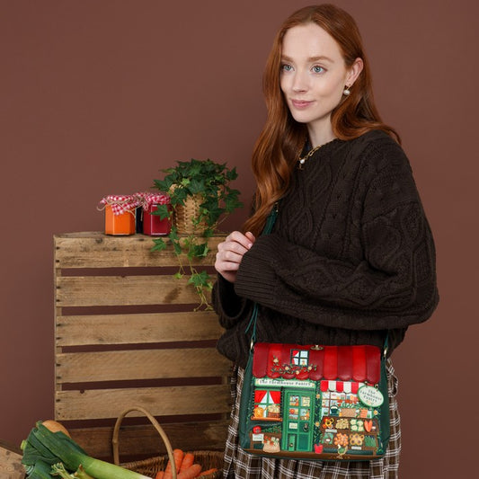 Vendula London The Farmhouse Pantry Alice Bag worn by model