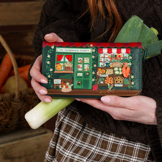 Vendula London The Farmhouse Pantry Large Ziparound Wallet held by model