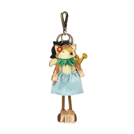 Vendula London The Farmhouse Pantry Scarecrow Key Charm vegan leather bag charm