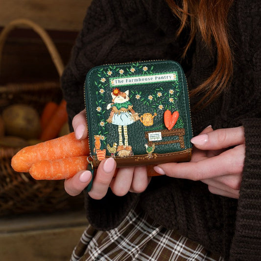 Vendula London The Farmhouse Pantry Square Wallet held by model