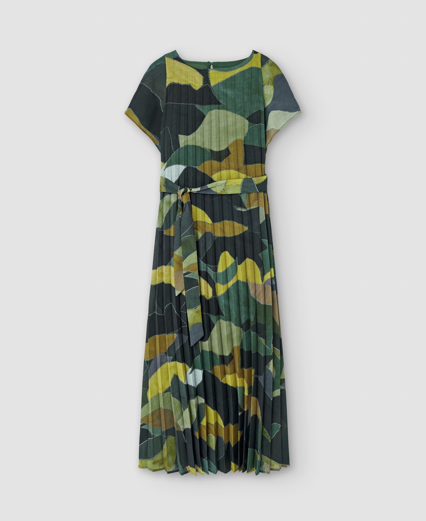 Women Dress | Flower Stamped Print Midi Dress by Spanish designer Adolfo Dominguez