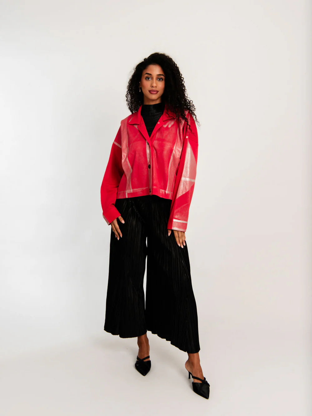 Alquema | Foil Plisse Jacket