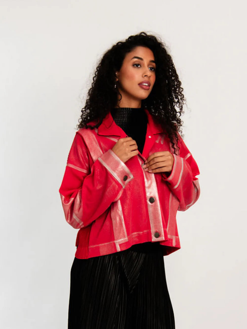 Alquema | Foil Plisse Jacket