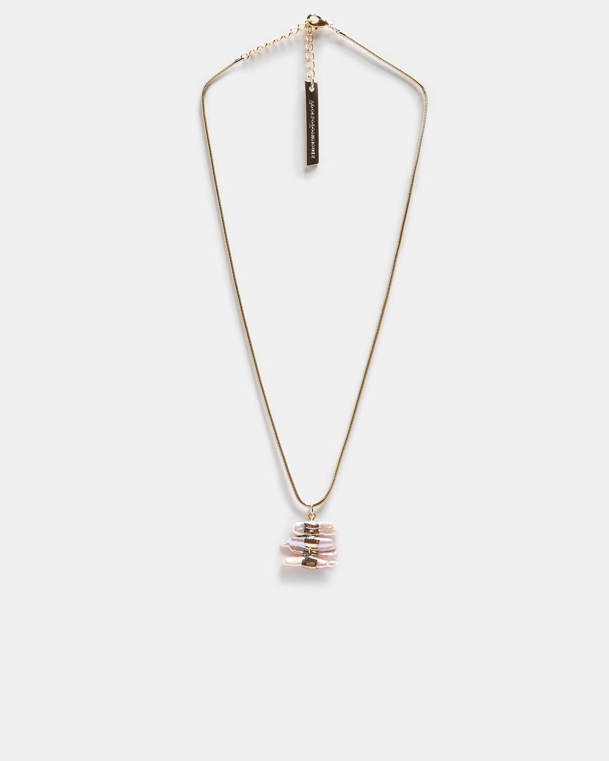 Women Necklace | Gold Gold-Plated Necklace With Pearls by Spanish designer Adolfo Dominguez