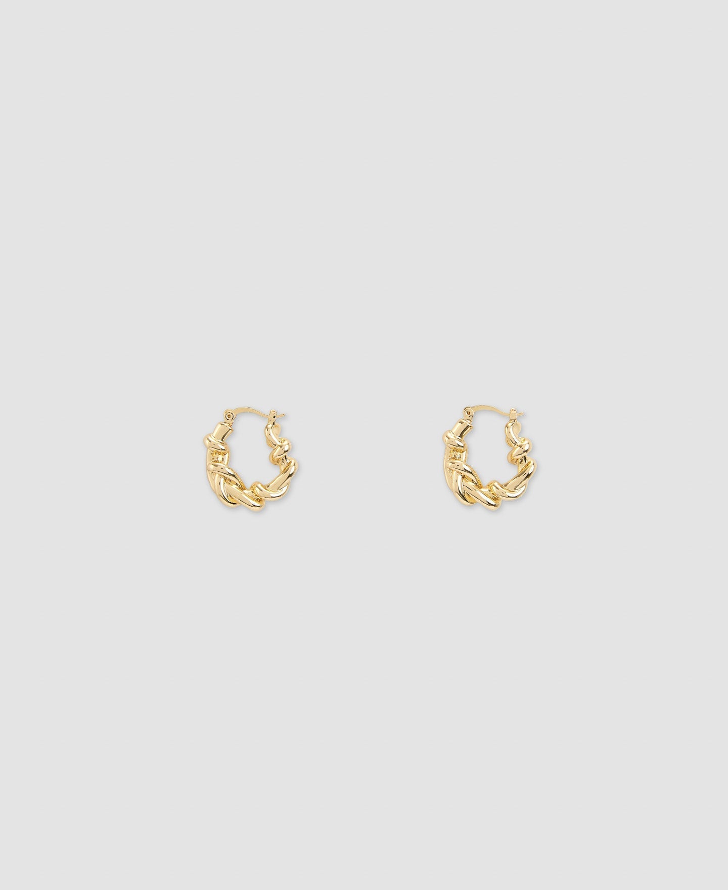 Women Earrings | Gold Knots Family Zinc Earring by Spanish designer Adolfo Dominguez