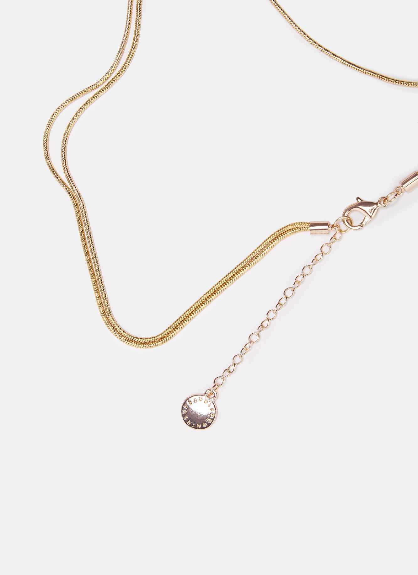 Women Necklace | Gold/Silver Textured Necklace With Iridescent Tones by Spanish designer Adolfo Dominguez