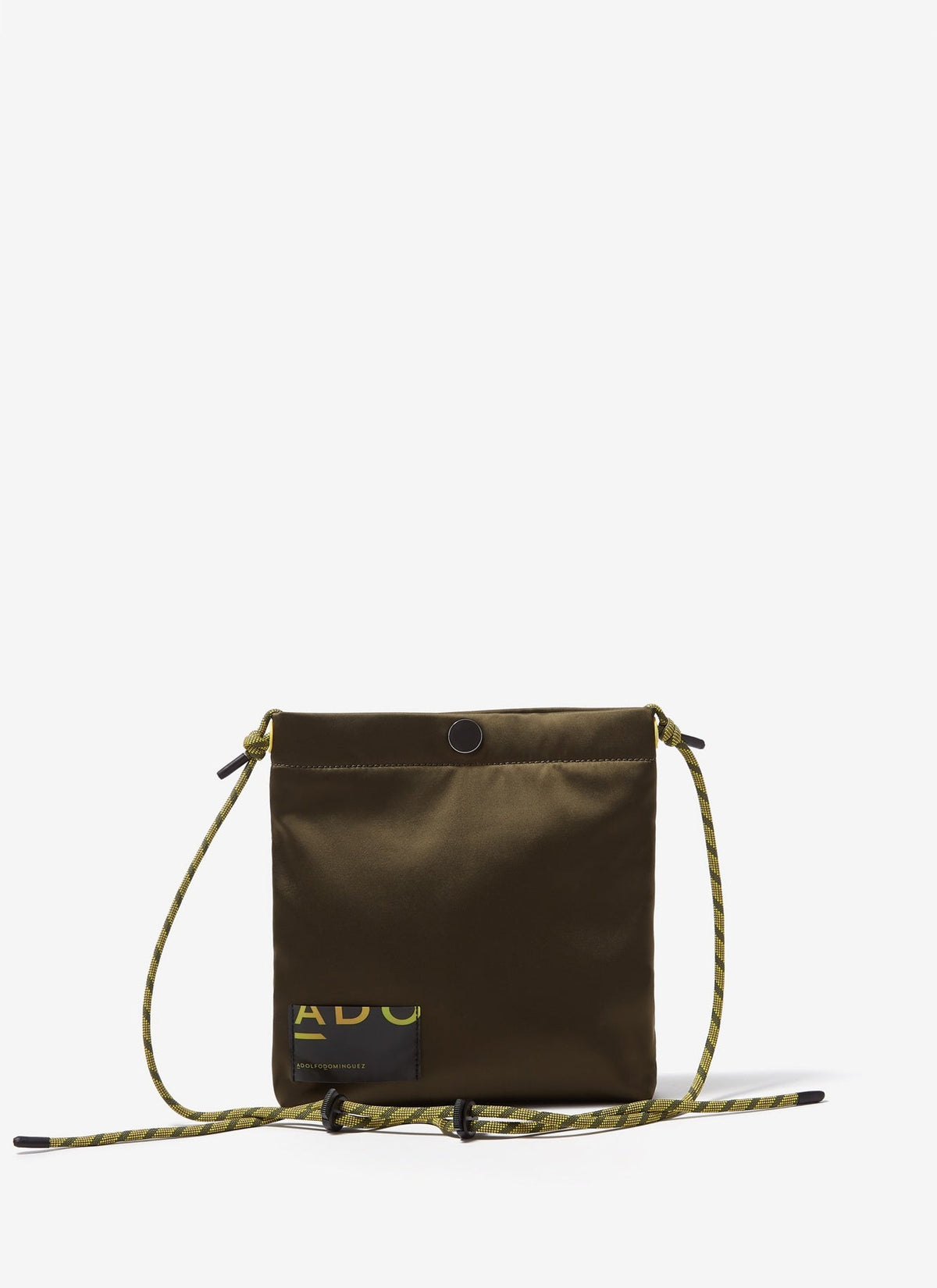 Women Bags | Green Flat Nylon Crossbody Bag by Spanish designer Adolfo Dominguez