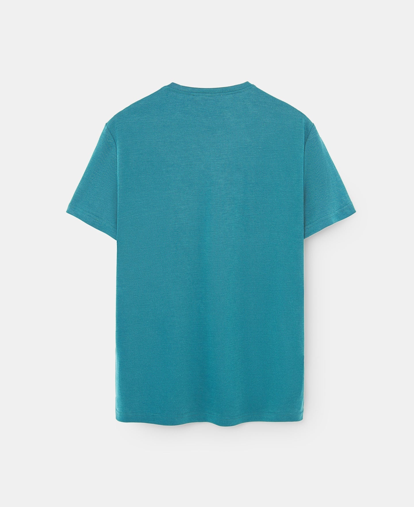 Men T-Shirt (Short Sleeve) | Green Green Modal Crew Neck T-Shirt by Spanish designer Adolfo Dominguez