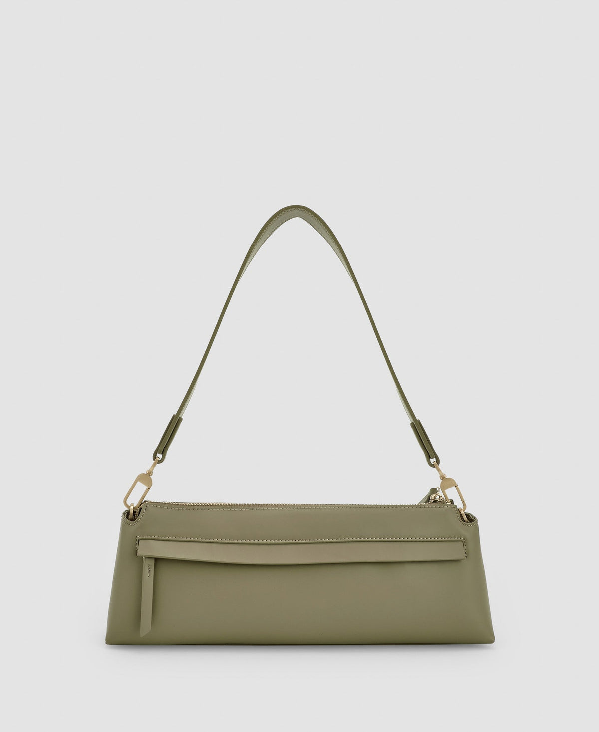 Women Bags | Green Recycled Material Baguette Bag by Spanish designer Adolfo Dominguez