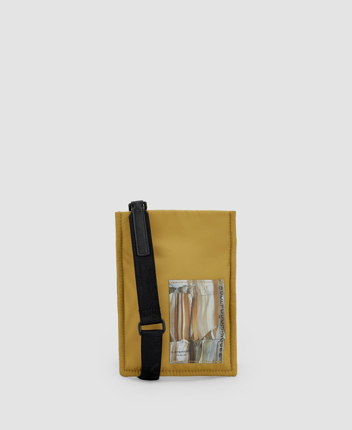 Women Wallet | Green Recycled Nylon Mini Flat Bag by Spanish designer Adolfo Dominguez