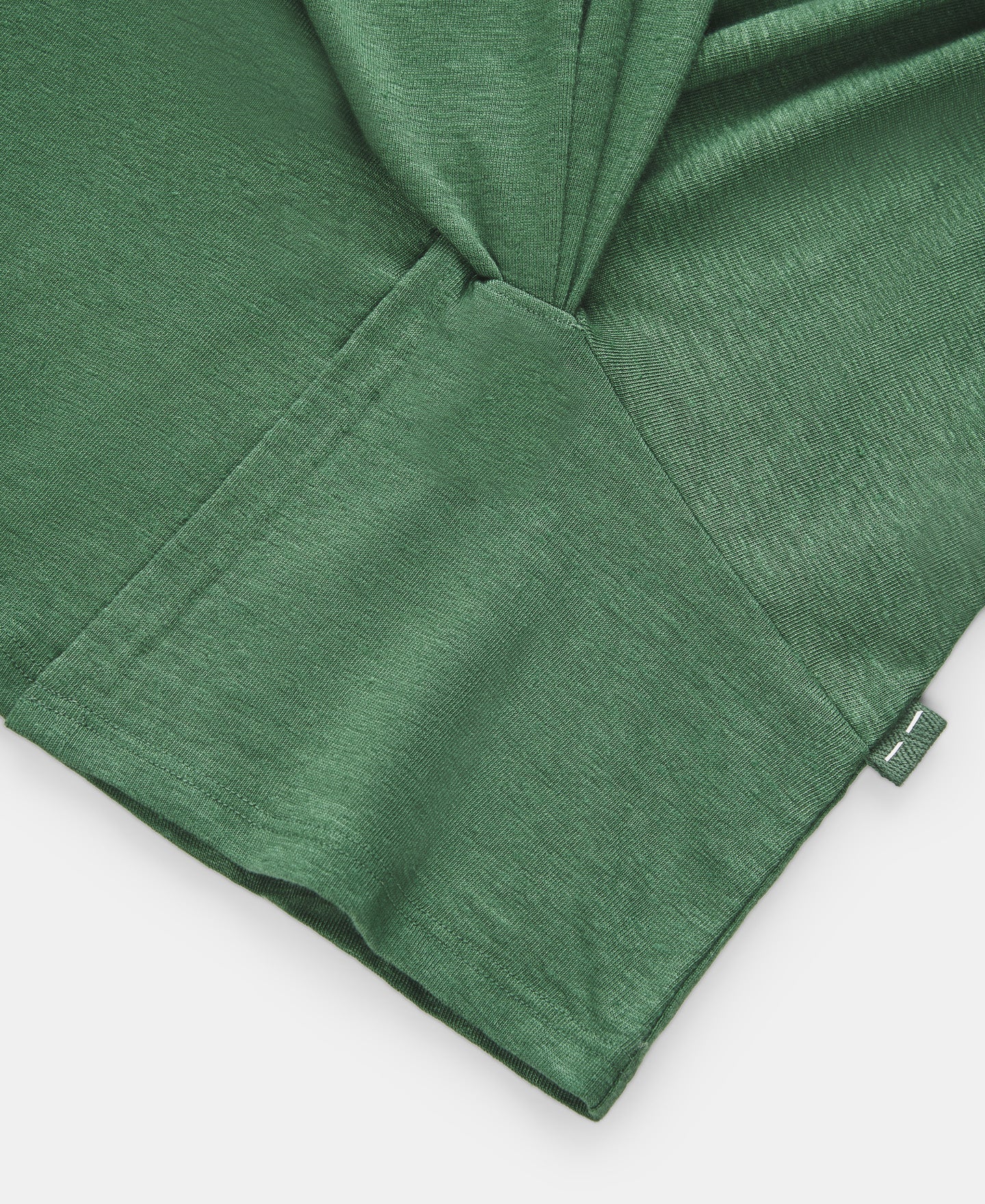 Women T-Shirt (Short Sleeve) | Green Stretch Linen T-Shirt by Spanish designer Adolfo Dominguez