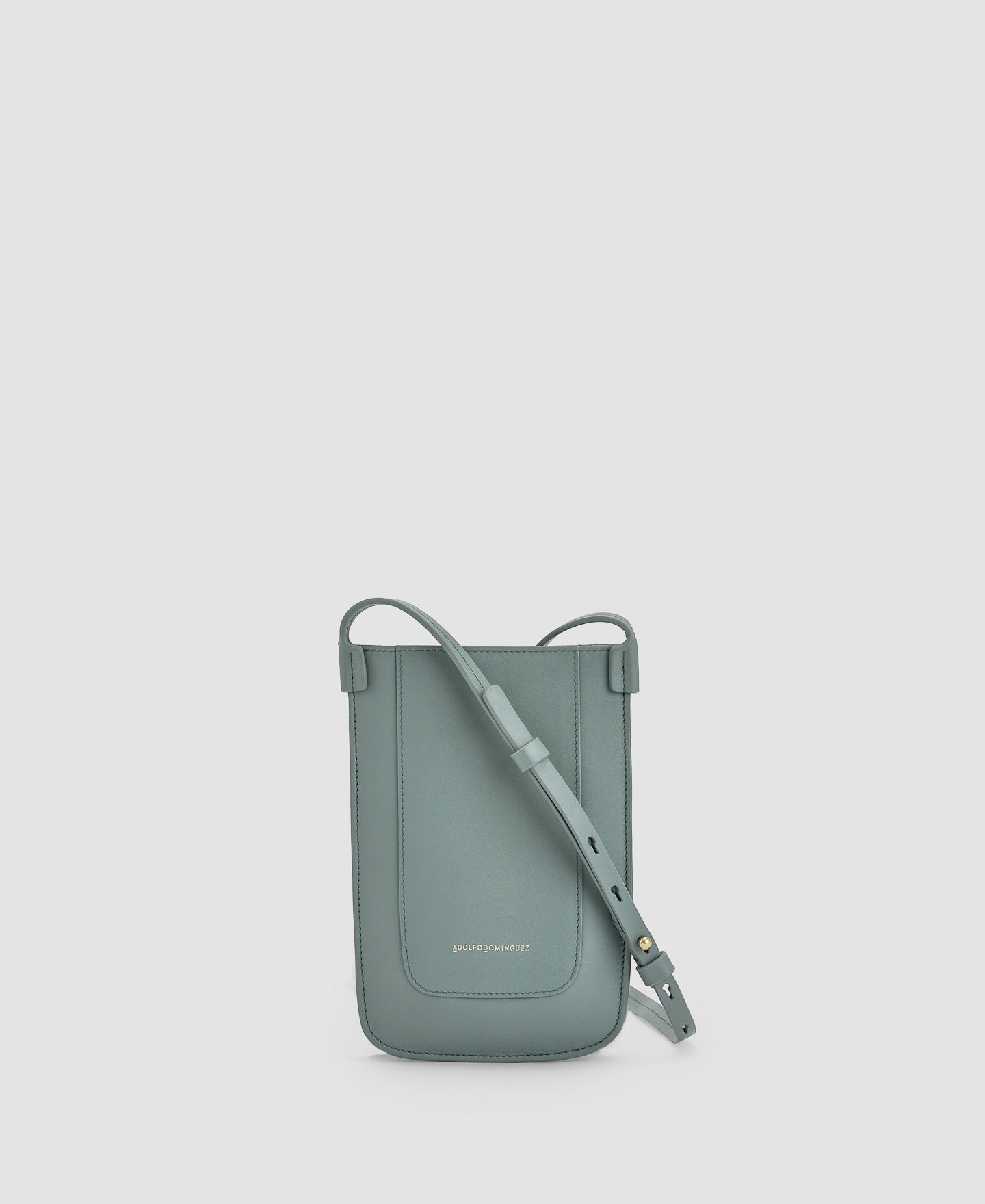Women Wallet | Green Vachetta Phone Bag by Spanish designer Adolfo Dominguez