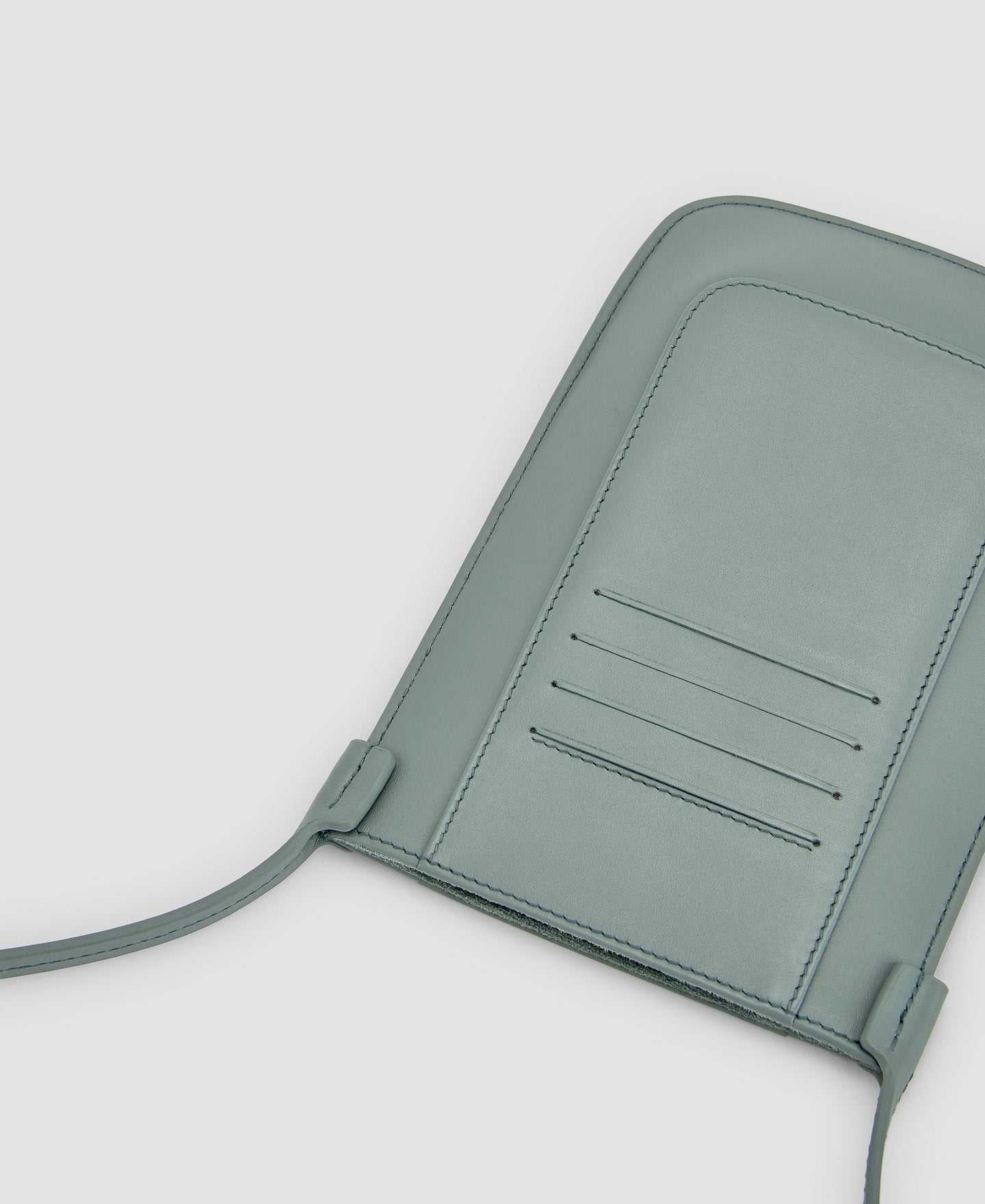 Women Wallet | Green Vachetta Phone Bag by Spanish designer Adolfo Dominguez