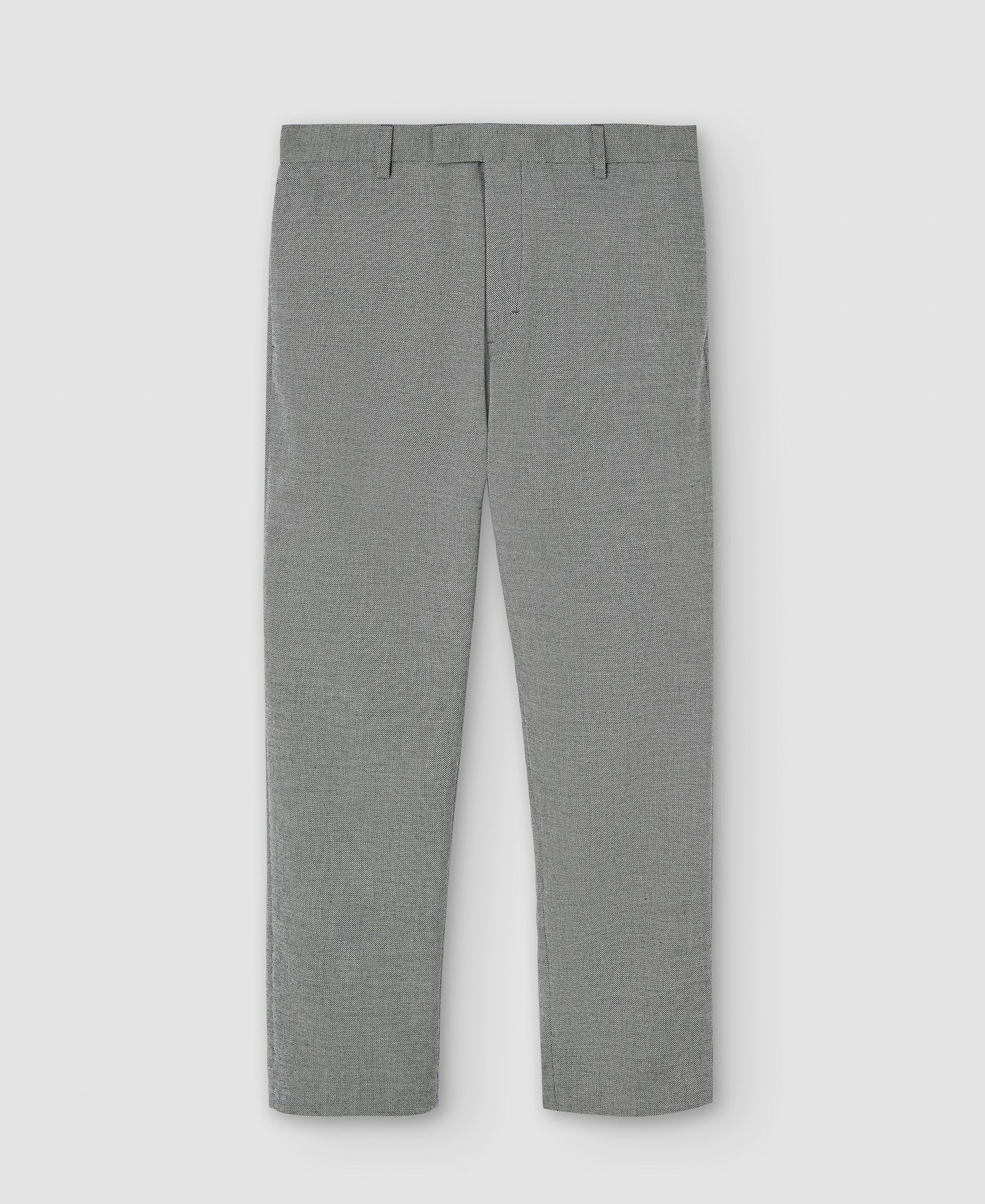 Men Trousers | Grey Ankle-Length Tailored Trousers by Spanish designer Adolfo Dominguez