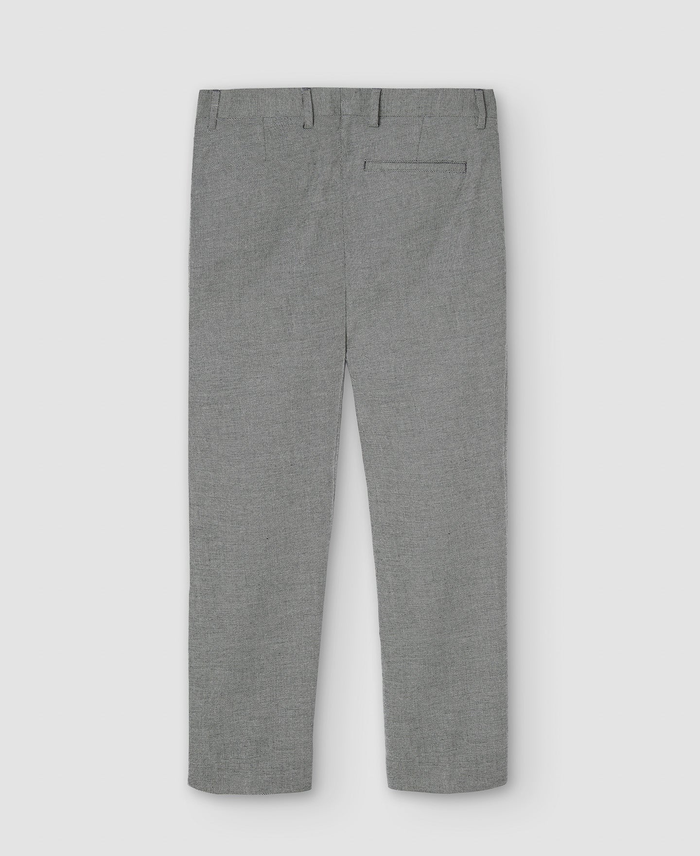 Men Trousers | Grey Ankle-Length Tailored Trousers by Spanish designer Adolfo Dominguez