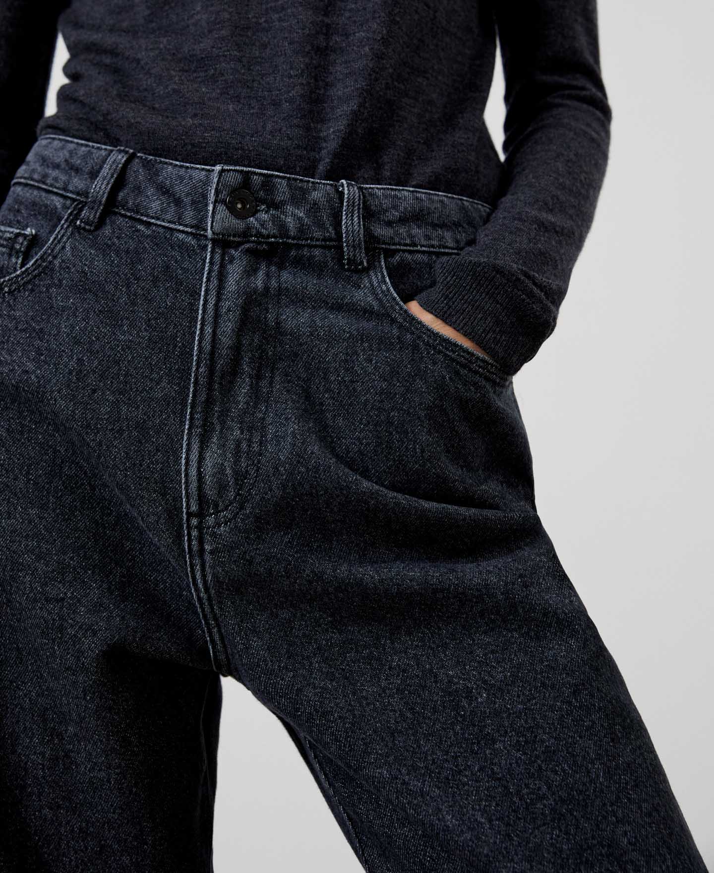 Women Jeans | Grey Melange Cotton Jeans by Spanish designer Adolfo Dominguez