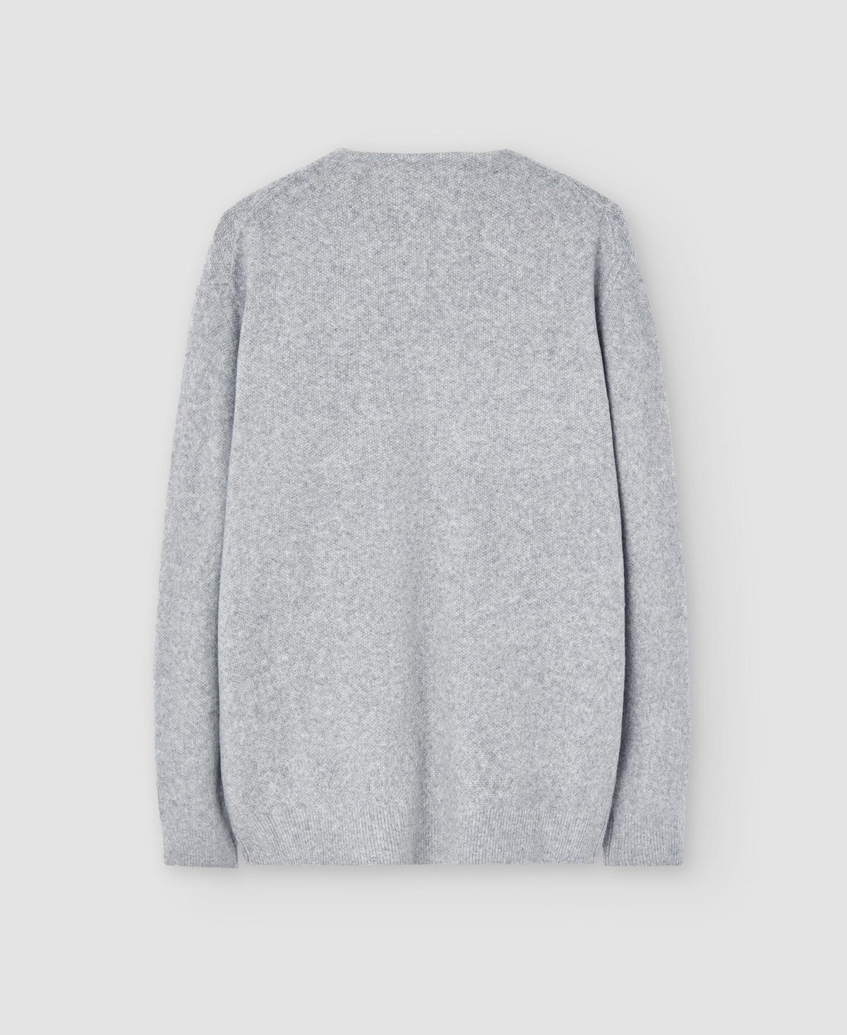 Men Knit Jacket | Grey Melange Knitted Jacket In Wool Fabric by Spanish designer Adolfo Dominguez
