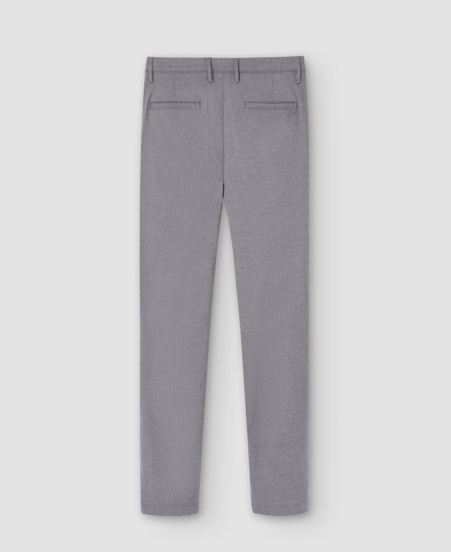 Men Trousers | Grey Melange Trousers by Spanish designer Adolfo Dominguez