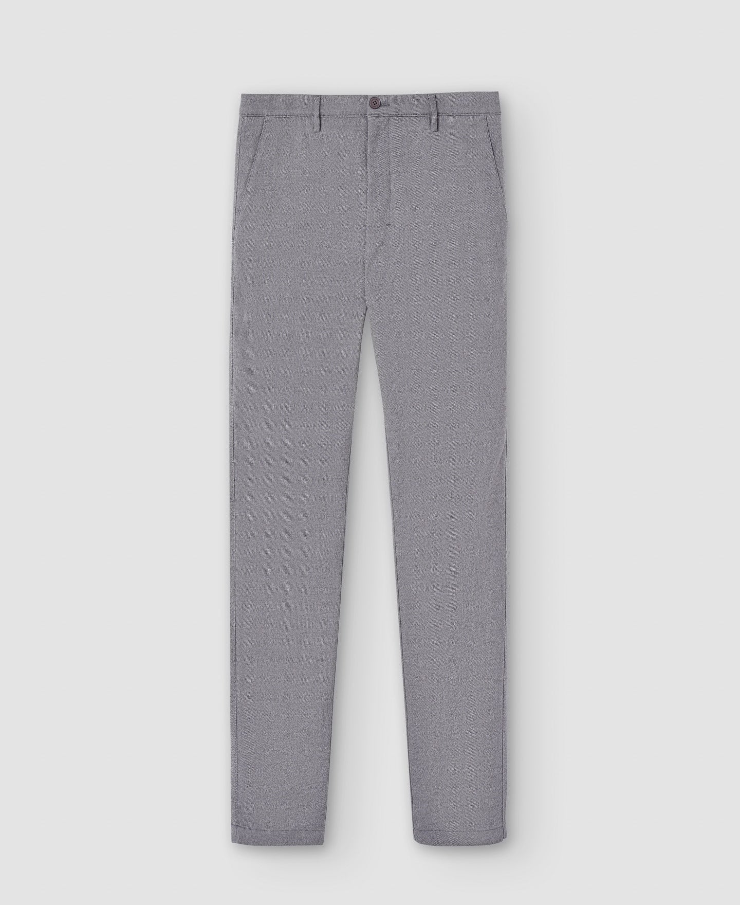 Men Trousers | Grey Melange Trousers by Spanish designer Adolfo Dominguez
