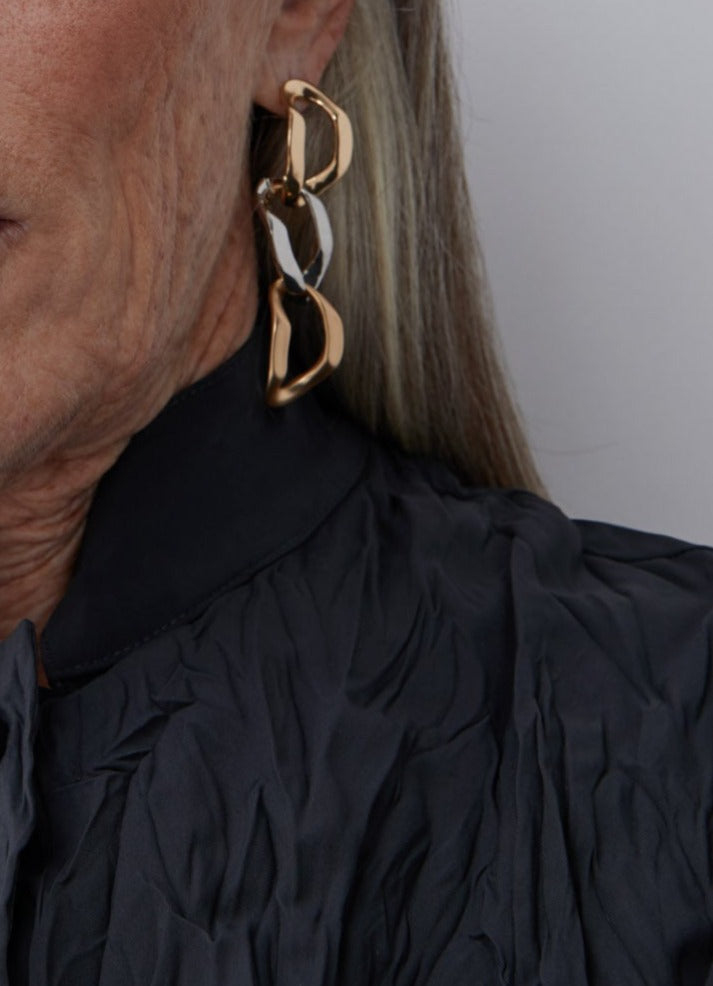 Women Unstructured Jacket | Grey Pleated Overshirt by Spanish designer Adolfo Dominguez