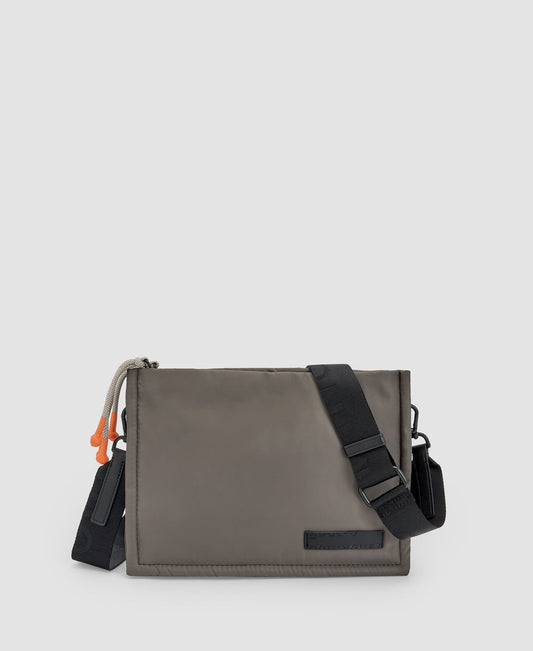 Women Bags | Grey Rectangular Shoulder Bag by Spanish designer Adolfo Dominguez