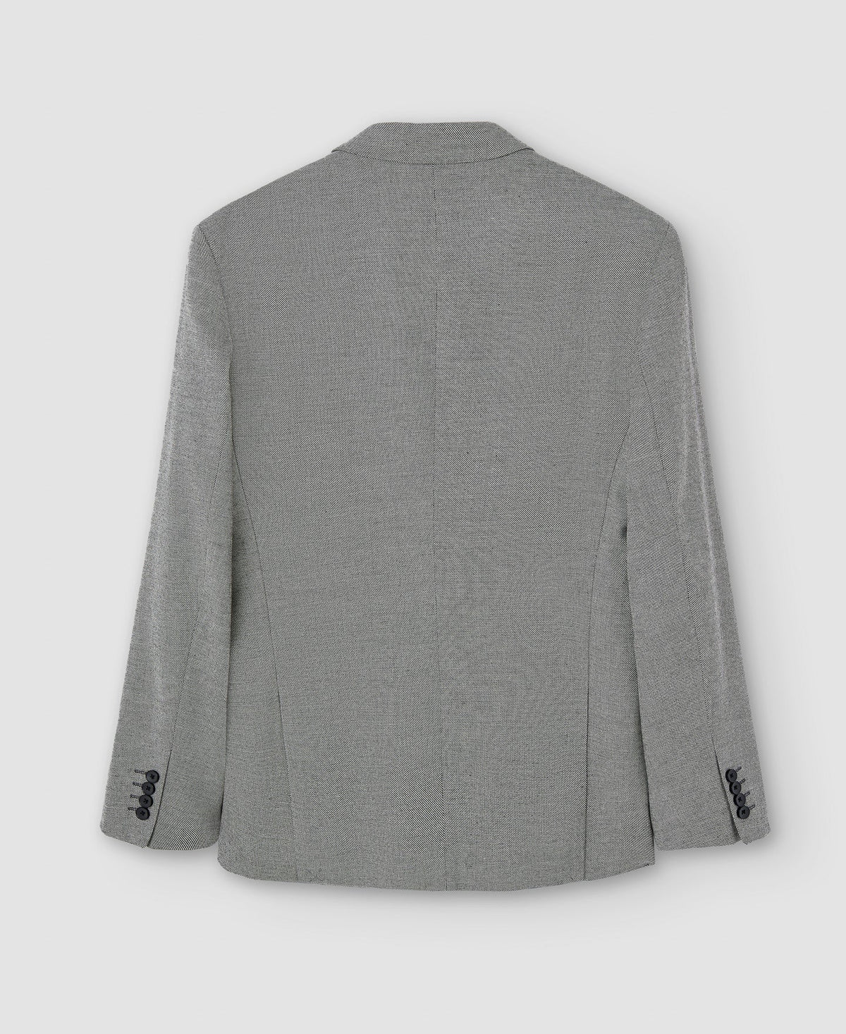 Men Structured Jacket | Grey Tailored Blazer by Spanish designer Adolfo Dominguez