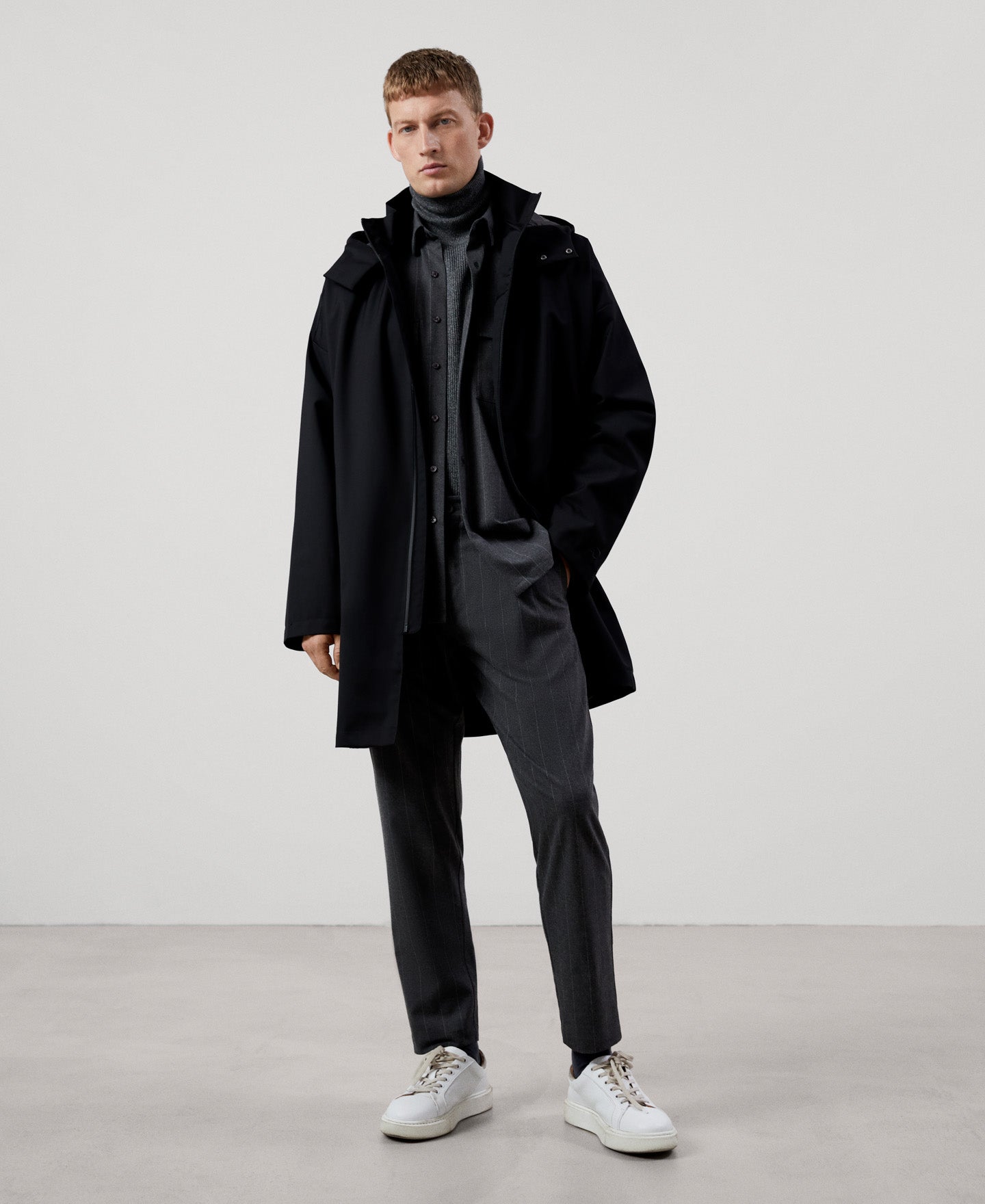 Men Trousers | Grey Trousers for Men by Spanish designer Adolfo Dominguez