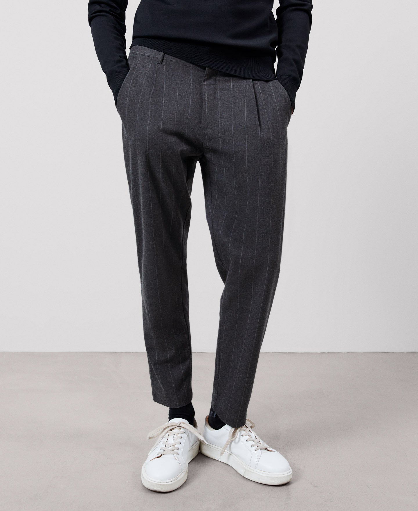 Men Trousers | Grey Trousers for Men by Spanish designer Adolfo Dominguez
